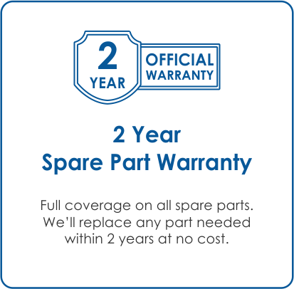 02. 2 Years Warranty